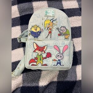 Disney loungefly zootopia backpack new